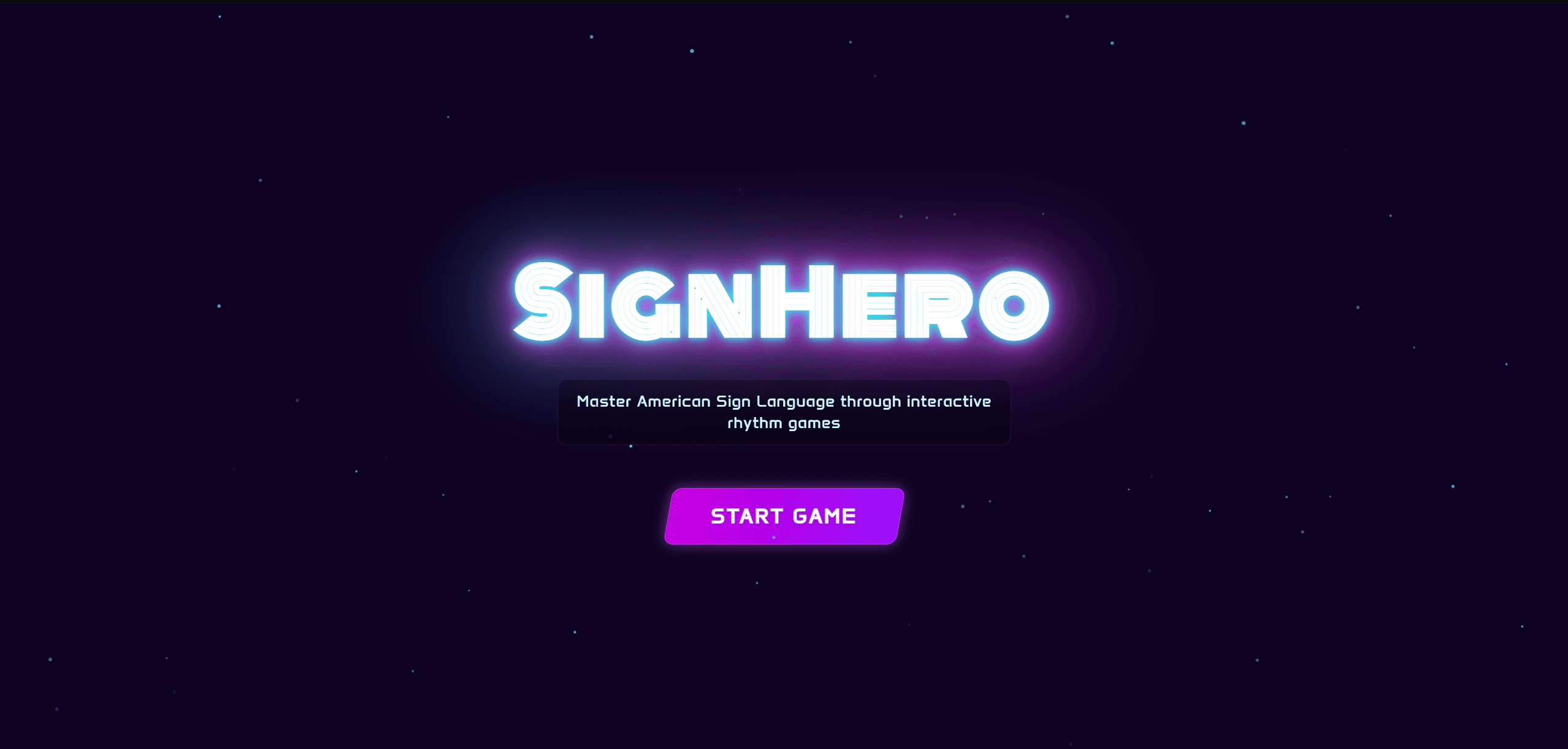 SignHero project screenshot 1
